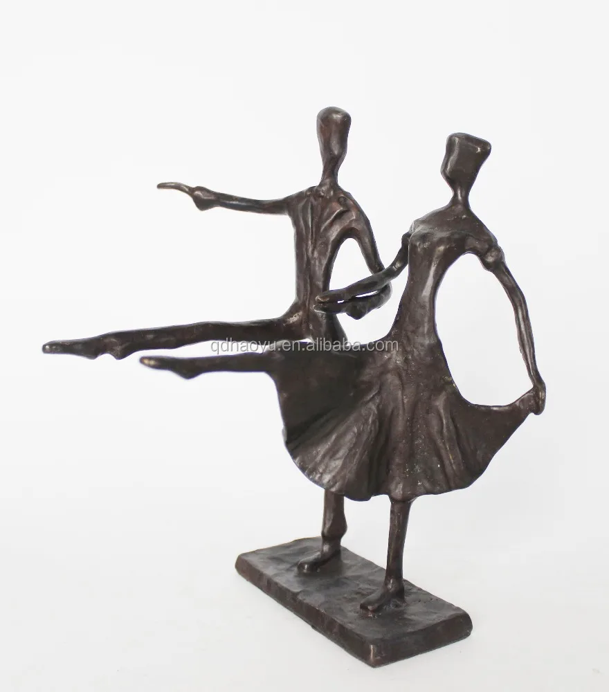 Metal Crafts Cast Iron Dancing Couple Sculpture Statue For Other Home Decoration Souvenir Gift Table Top Decoration Luxury