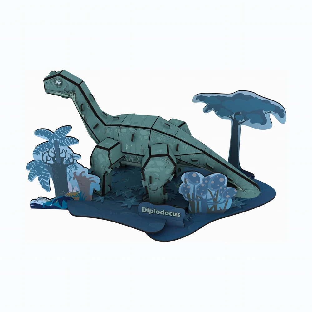 3D Jigsaw Educational Model Puzzle - Dinosaur Series DIY 3D Brain Puzzle for Kids - STEM Learning Educational Toy