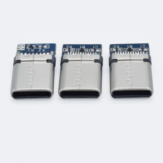 dayu fast charging 3.0 male usb c type connector with PCB board solder USB data cable