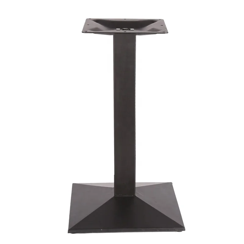 Chuangdi 430*430mm square table base with square pole for cafe table base