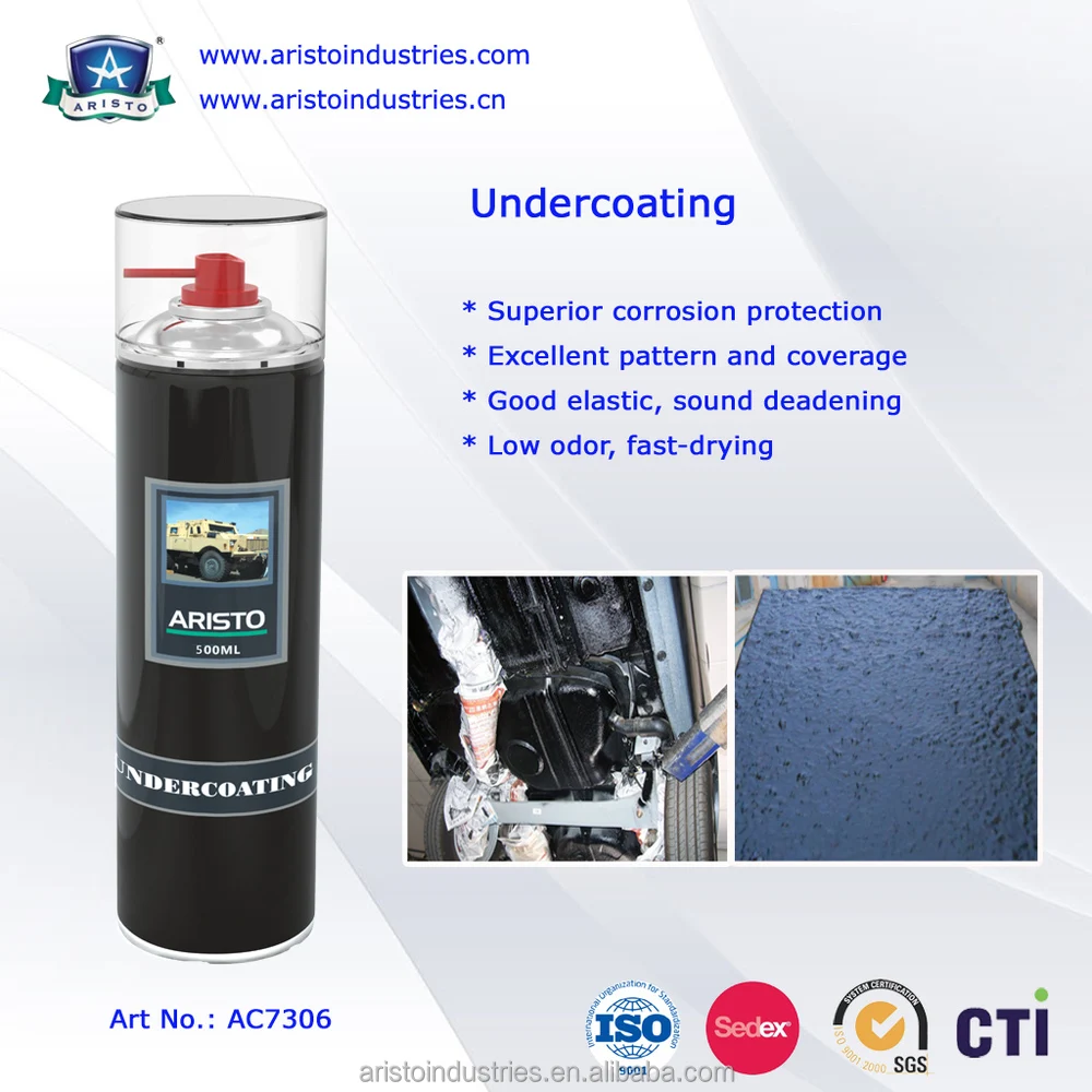 Factory OEM 500ml Car Rubberized Undercoating Spray