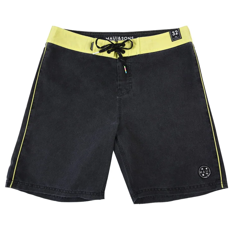 
100% polyester men and boy Surfing Shorts swimsuit Fashion garment washing swim Trunk 