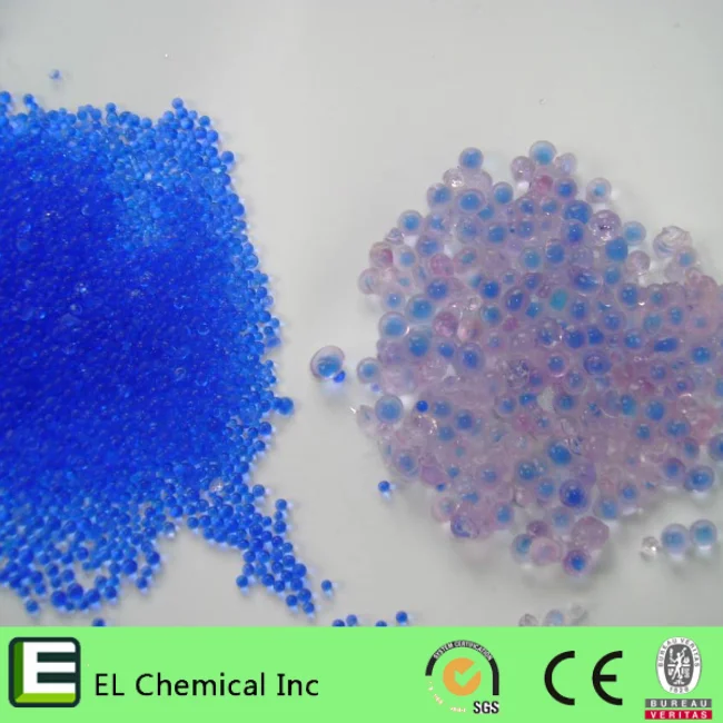 High Absorption Blue to Pink Self-Indicating Silica Gel Blue