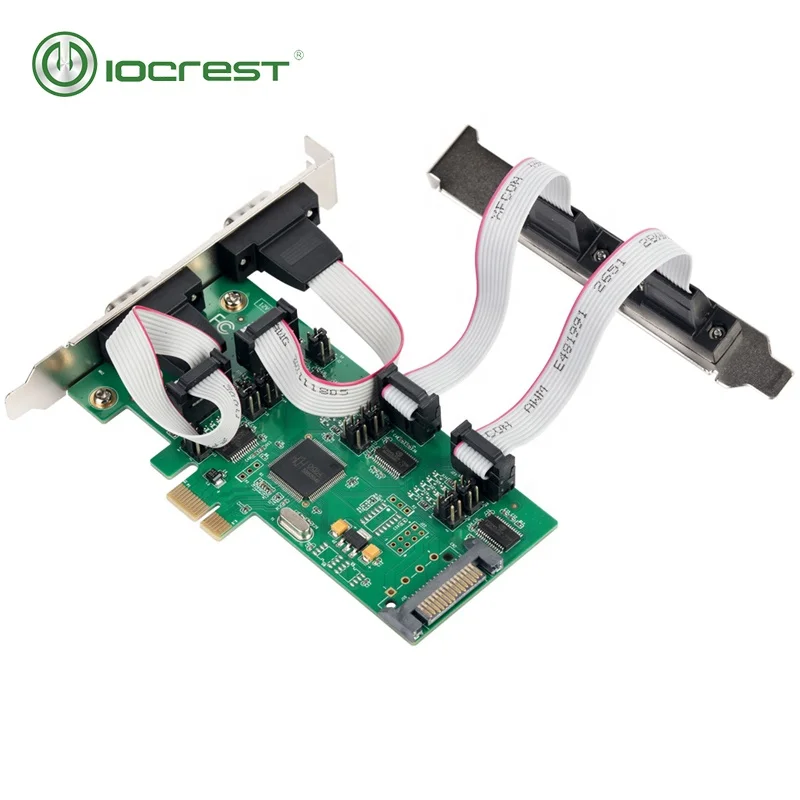 2022 120% SRGB 4 Port Pci Express Rs232 Serial Adapter Card Cable