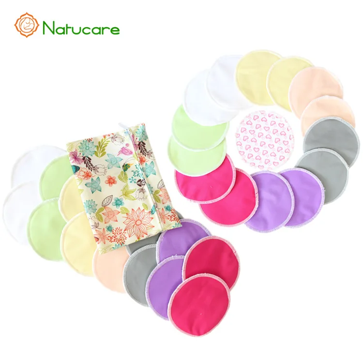 competitive price close breast pads reusable Washable best breastfeeding pads organic bamboo cotton nursing pads