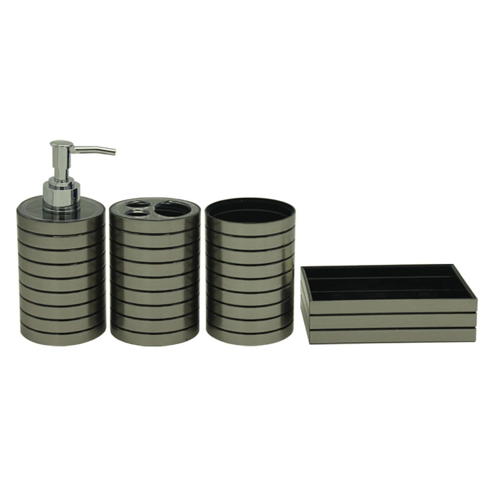 cheap price home decorative plastic bathroom set for bath accessories