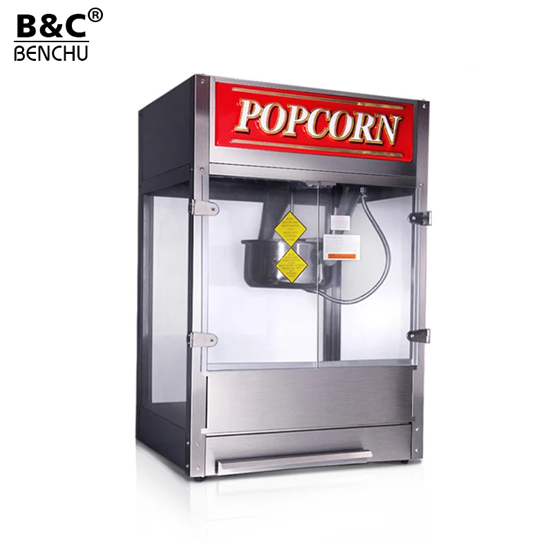KTV Cinema Price Maker Industrial 16 Oz Automatic Vending Making 32 Oz Flavor Big Popcorn Machine