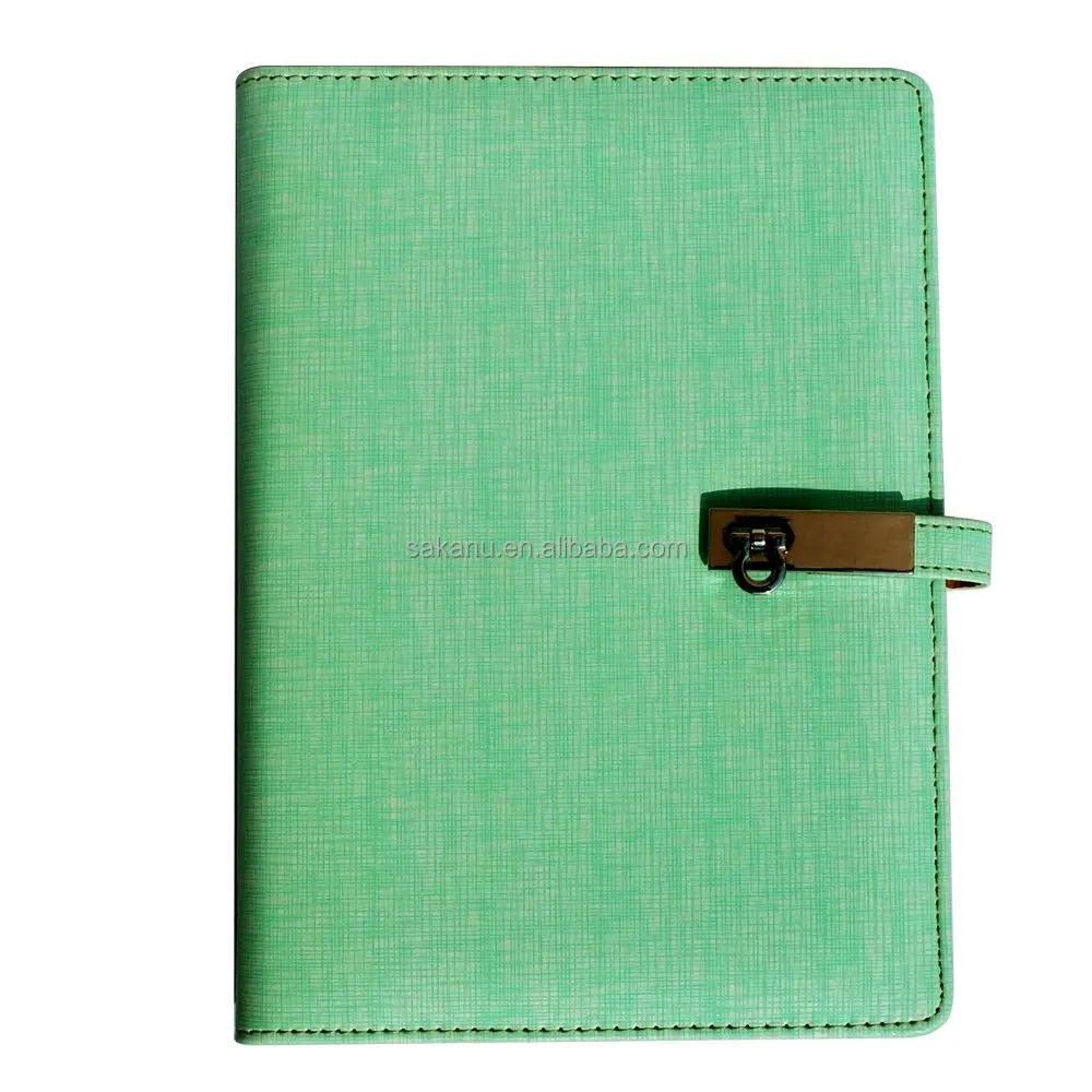 customize wholesale A5 ring binder pu/faux leather notebook diary