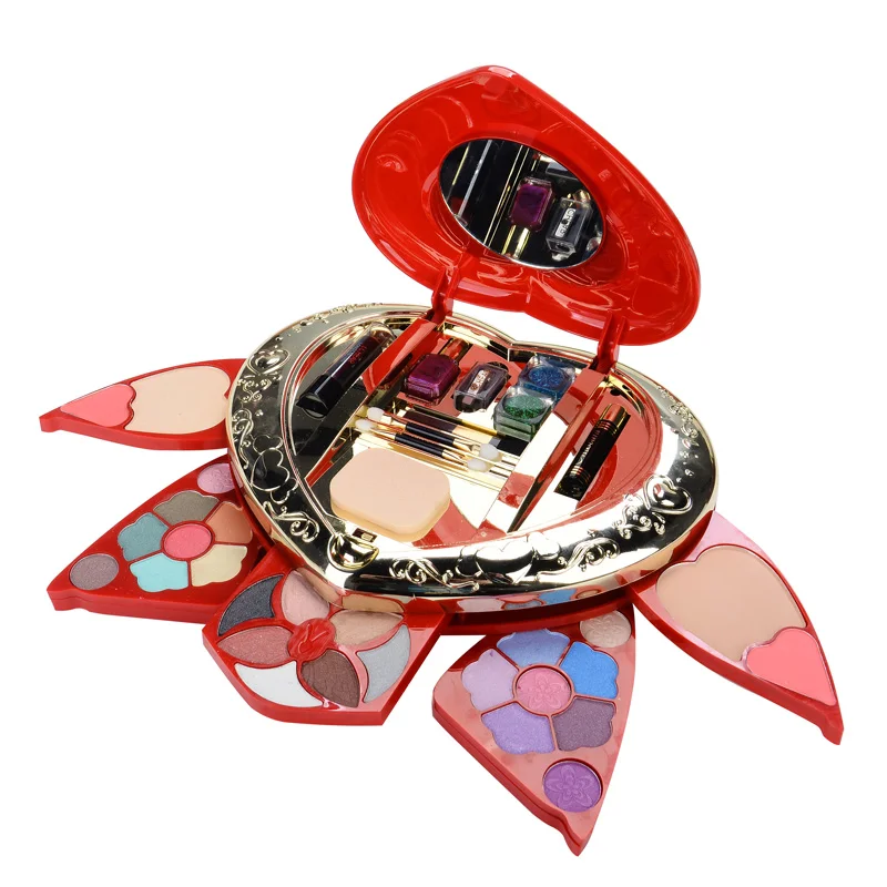 Оптовая продажа, брендовые красочные стойкие тени для век для губ, косметический набор для макияжа