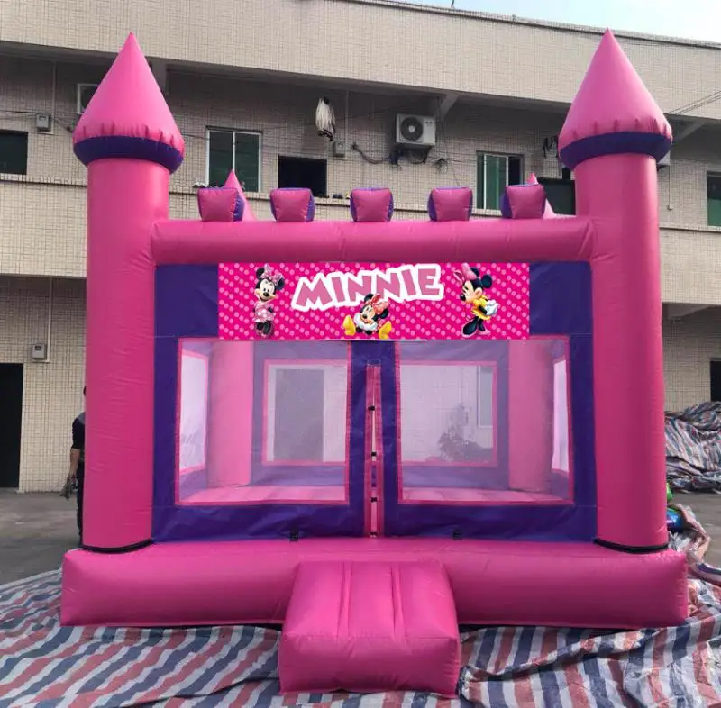 5*4*4m inflatable bouncer cartoon banner party rental jumping castle for children 2019