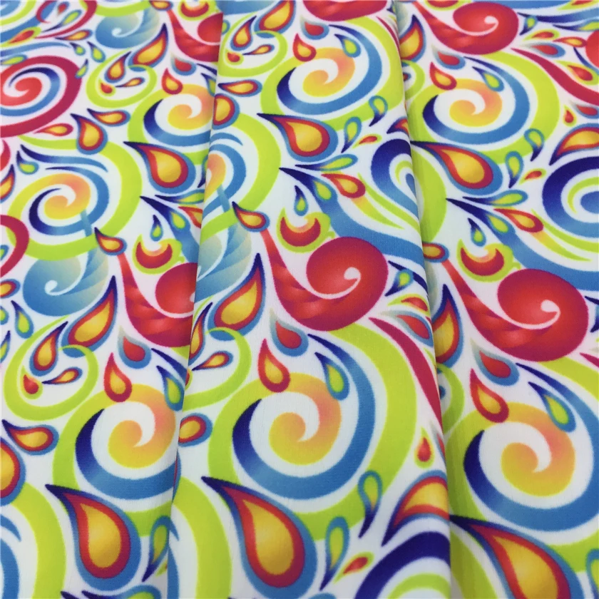 Customized designs 86 polyester 14 spandex swim lycra wear fabric