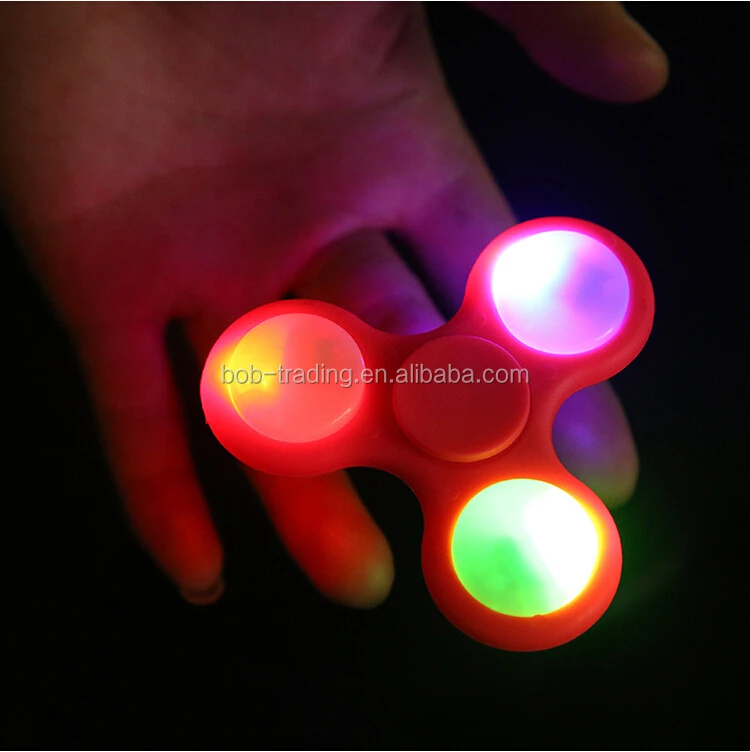 Promotion Gift LED Light Hand Spinner ABS 2 minutes Color Change Finger Spinner