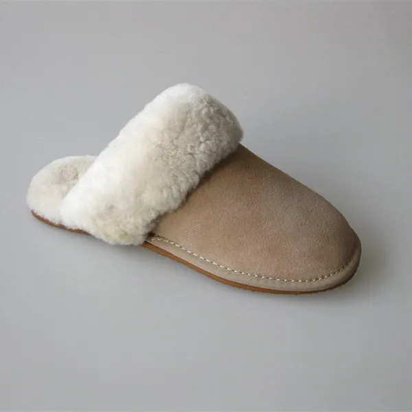 100% Australia sheepskin Grade A high quality winter nuk sheepskin slipper