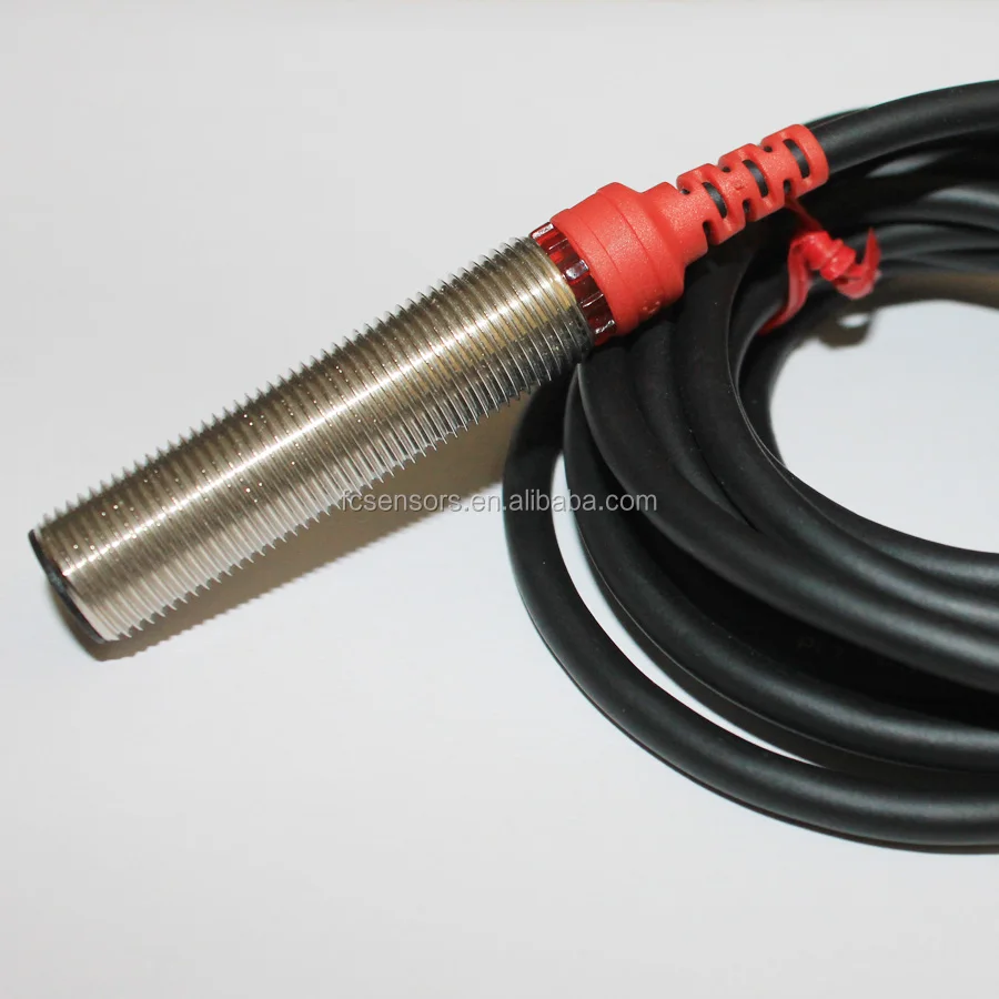 F3C-08KS01 Series M8 flush/shield 3-wires cylindrical NPN Inductance Sensors, 12~24VDC 1mm motion transducer