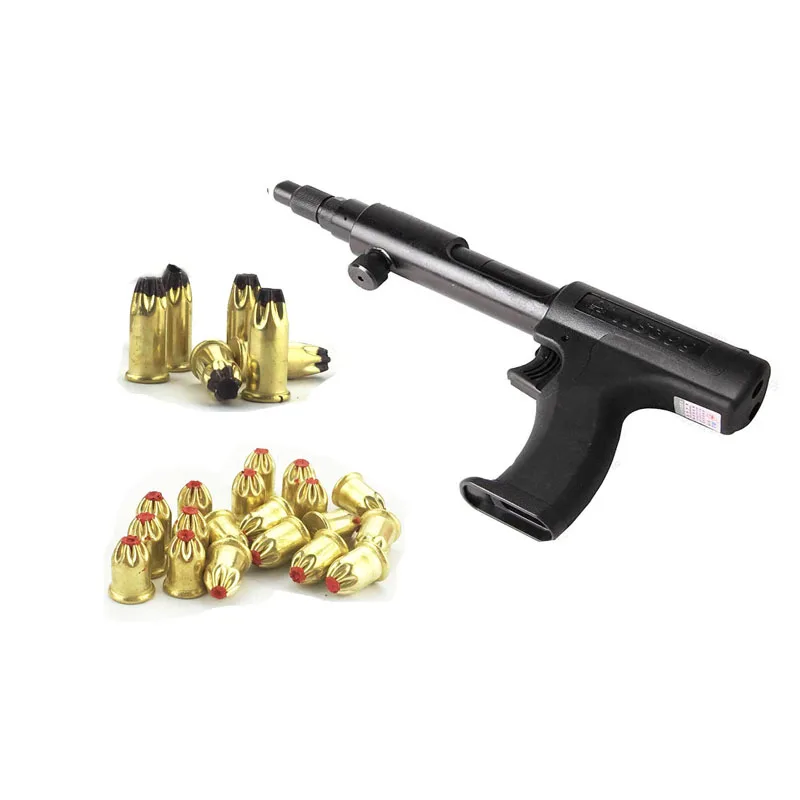 Black Roofing Nail Gun Available for .22 .27 cal Power Loads