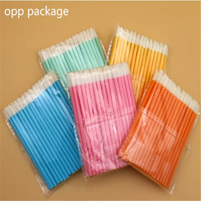 Cheap Colorful Handle Makeup Applicator Golss Tube Disposable Lip Brush