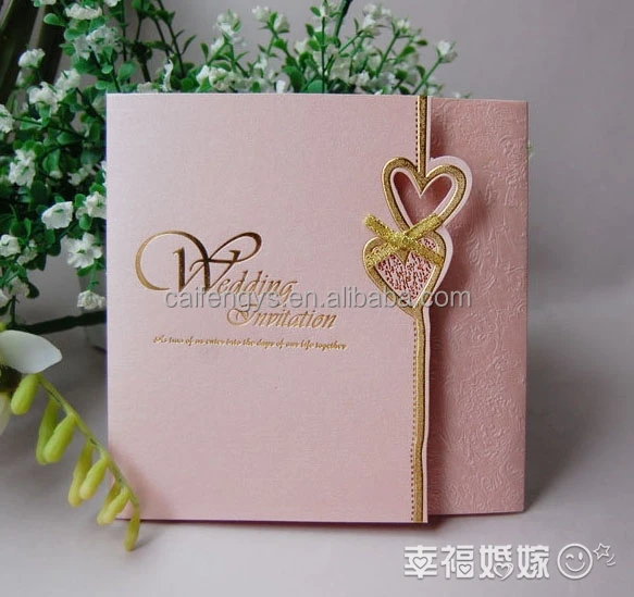 
custom tracing paper,pink green wedding invitation with heart 