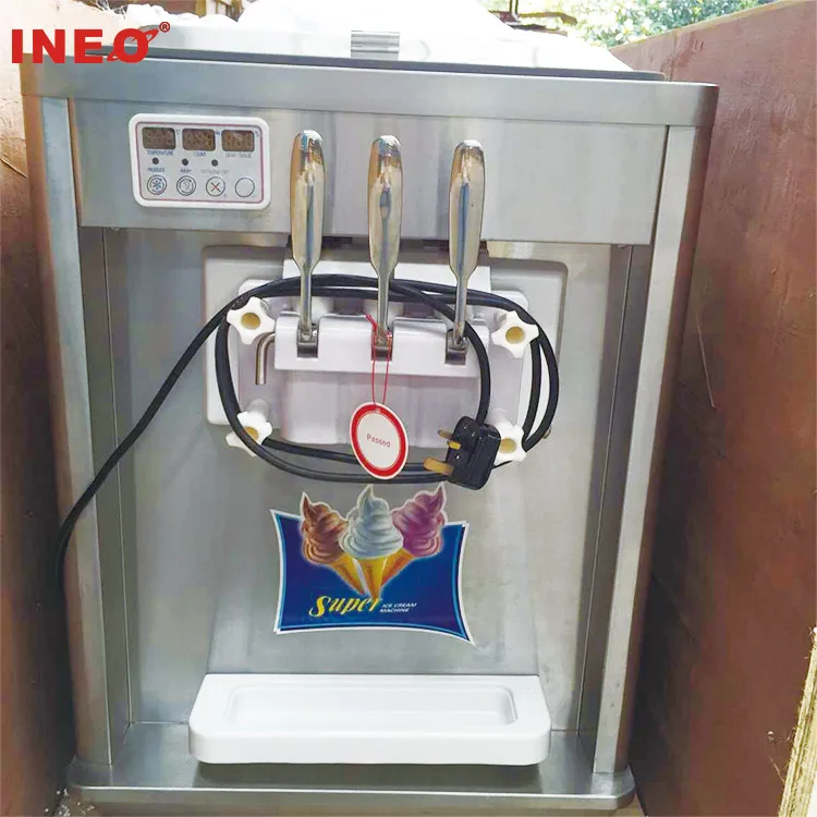 Three Flavor Soft Ice Cream Machine Soft Serve Ice Cream Making Machine Factory Price