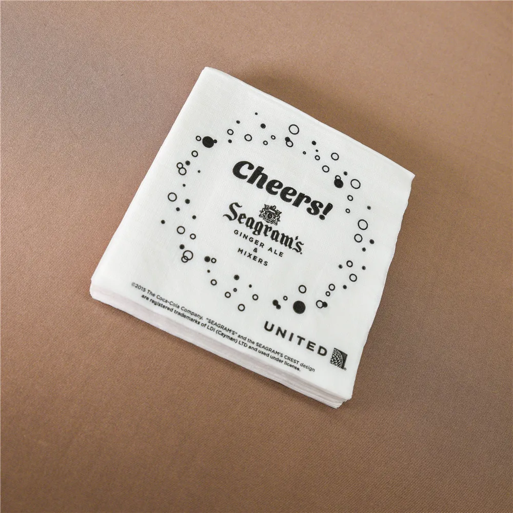 Одноразовые Коктейльные салфетки с индивидуальным принтом оптом