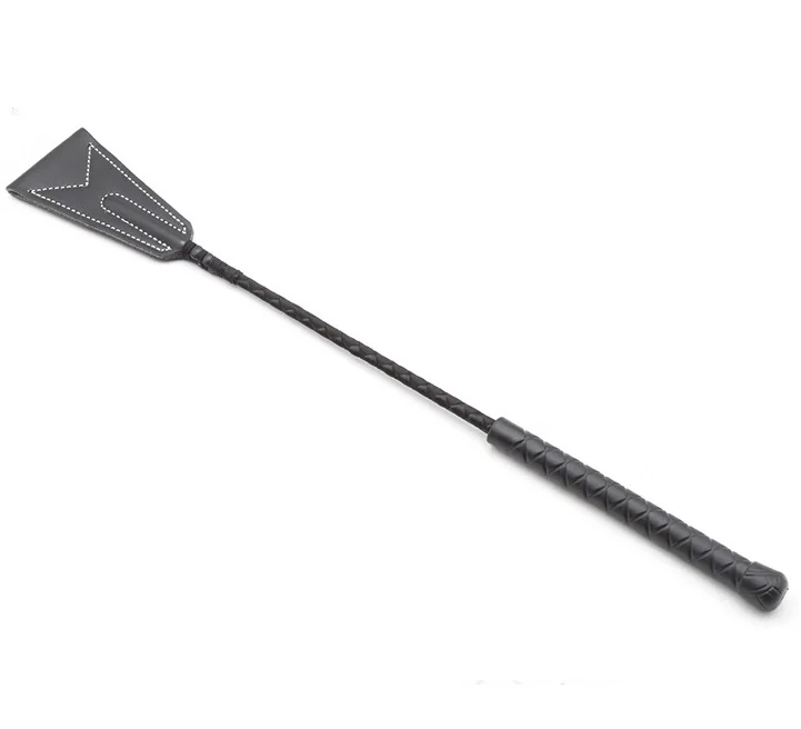 BDSM Bondage Riding Crop, Flogger With PU Leather Slapper Jump Bat, Horse Whip with Spanking Paddle for Adult Sex Game Play