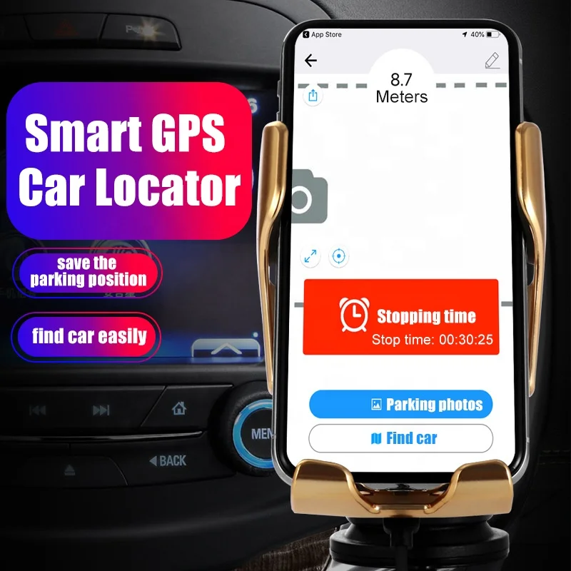 
New Car Mount R1 s5 touch Smart Wireless Car Charger Mount Auto Clamping Car Charger Holder 10W Fast Charging 