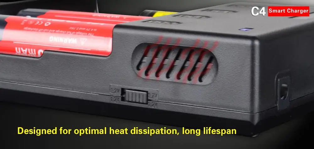 KLARUS C4 Intelligent Battery Charger Multi Usage Battery Charger