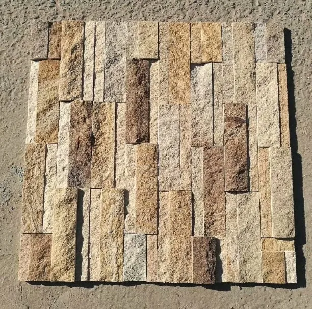 
wholesale culture stone natural yellow sandstone wall cladding stones 