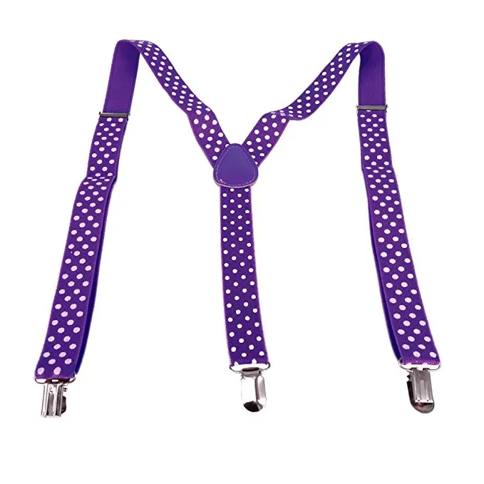 Детей, мужчин и женщин Регулируемый эластичный с узором в горошек на подтяжках