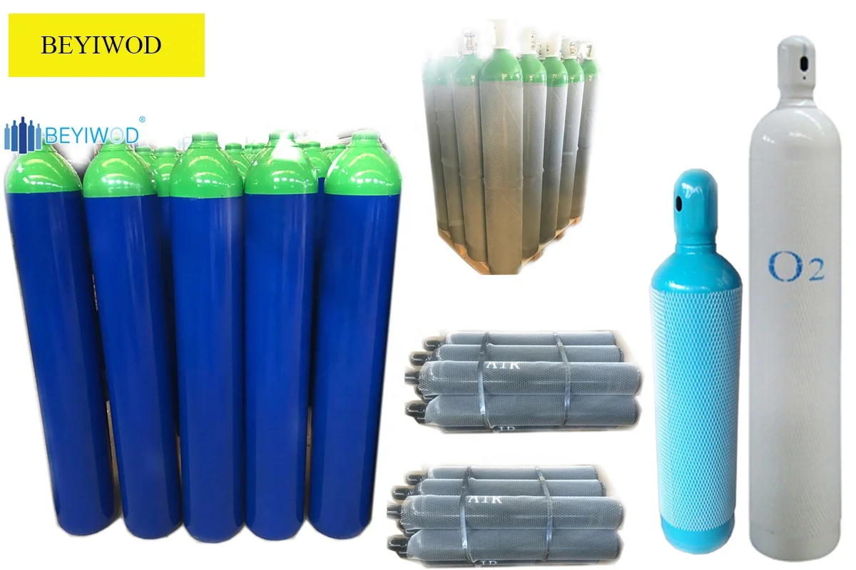 BEYIWOD WP150BAR WP200BAR 2L 5L 8L 40L 50L 10l стальной кислородный баллон медицинский кислородный баллон на колесиках для продажи
