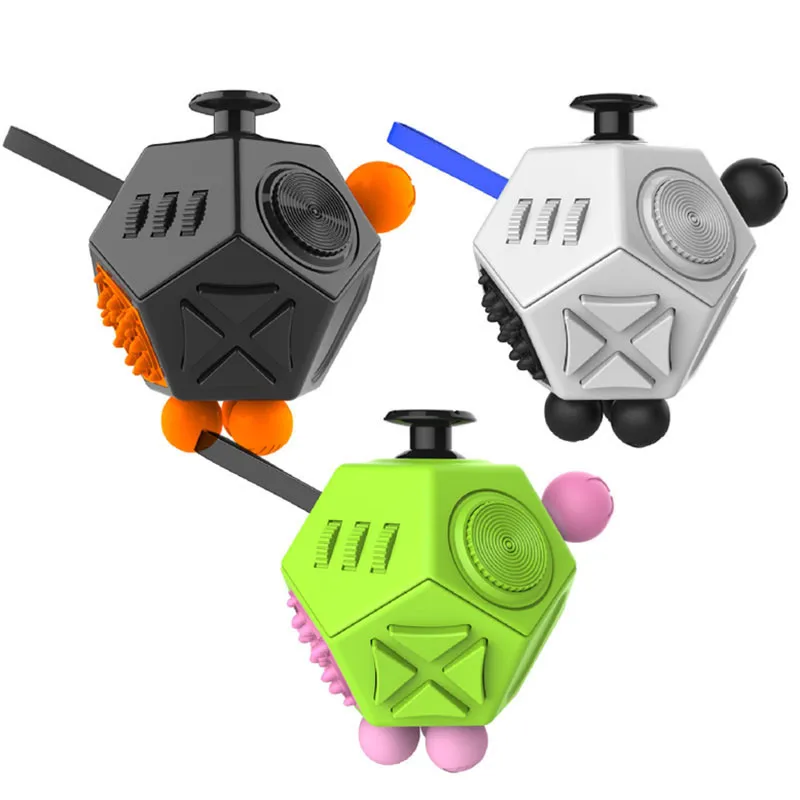 12 Sides Milo Fidget Cube Dice Occupational and Physical Therapy Relieves Stress Anxiety Toy