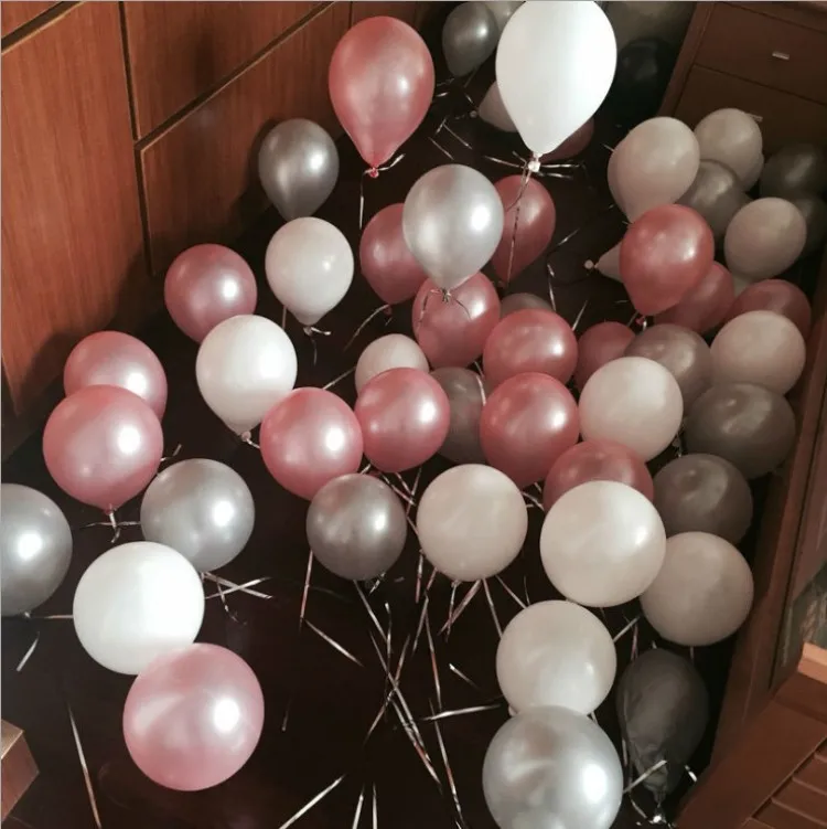 New Pearl Metallic Round Assorted Color 12 inch Balloons Latex Candy Color 12 Inch Latex Balloons