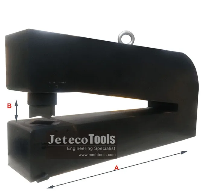 Heavy duty hydraulic punch CH-100 hydraulic hole puncher machine for punching in angle steel plate, Yuhuan Jeteco Tools brand