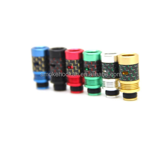 Hot selling e cig wide bore drip tip carbon fiber drip tip