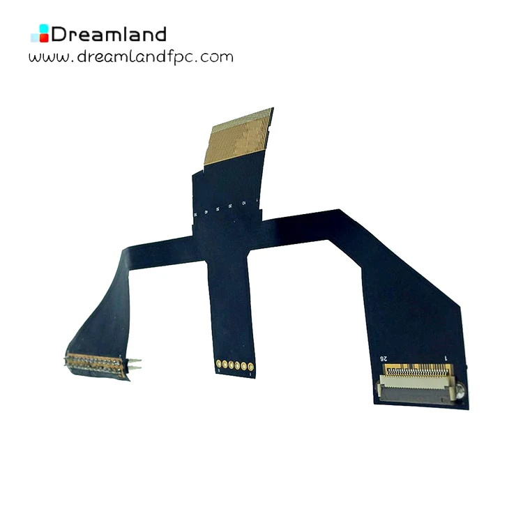 Продвижение Завод цена Китая Oem гибких печатных плат в разъем 1 унц. fpc кабель