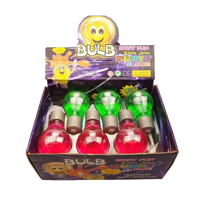 Bulb Shape Slime Toys Barrel Slime Noise Putty