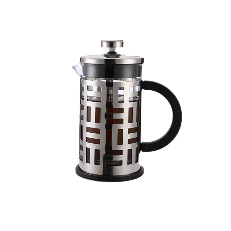 
Stainless Steel Glass Portable Make Tea Custom French Coffee Press 