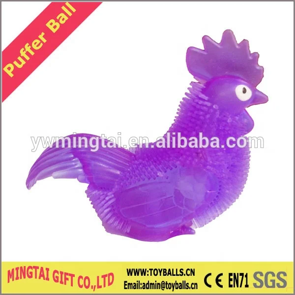 Flashing Chicken Puffer Ball Toys