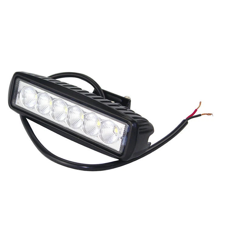 
off road 4x4 led light bar 18w, led bar lamp 