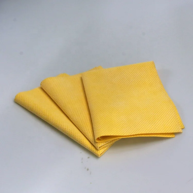 Eco-friendly synthetic chamois car wash cloth/Synthetic chamois leather car cleaning cloth