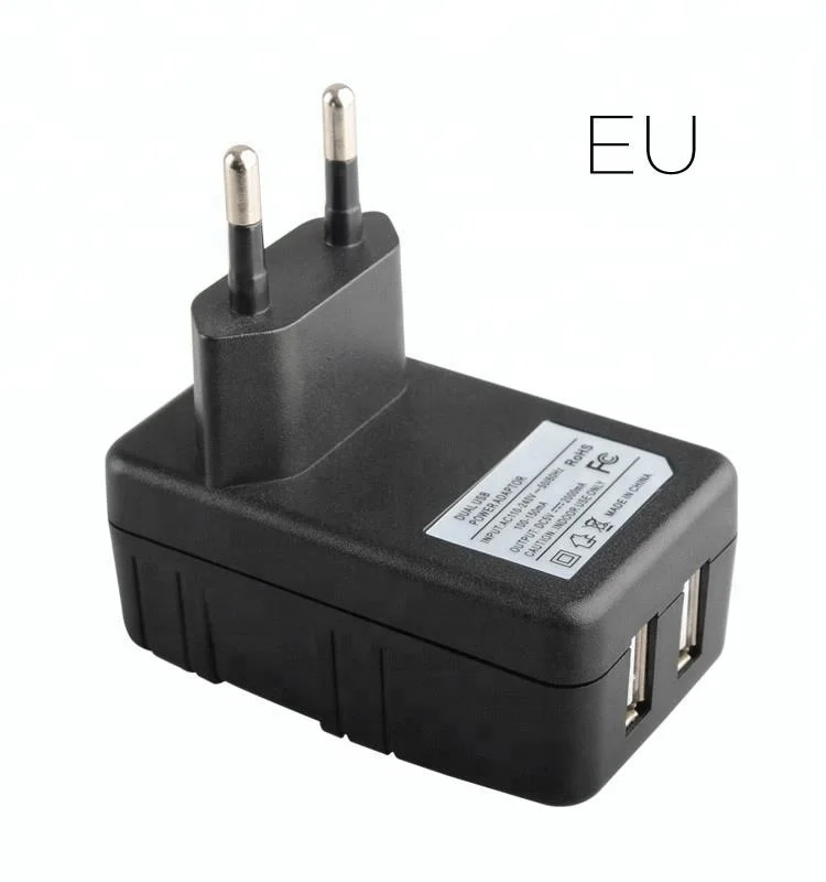 CE ROHS 2 USB UK Charger For iPhone X Charger