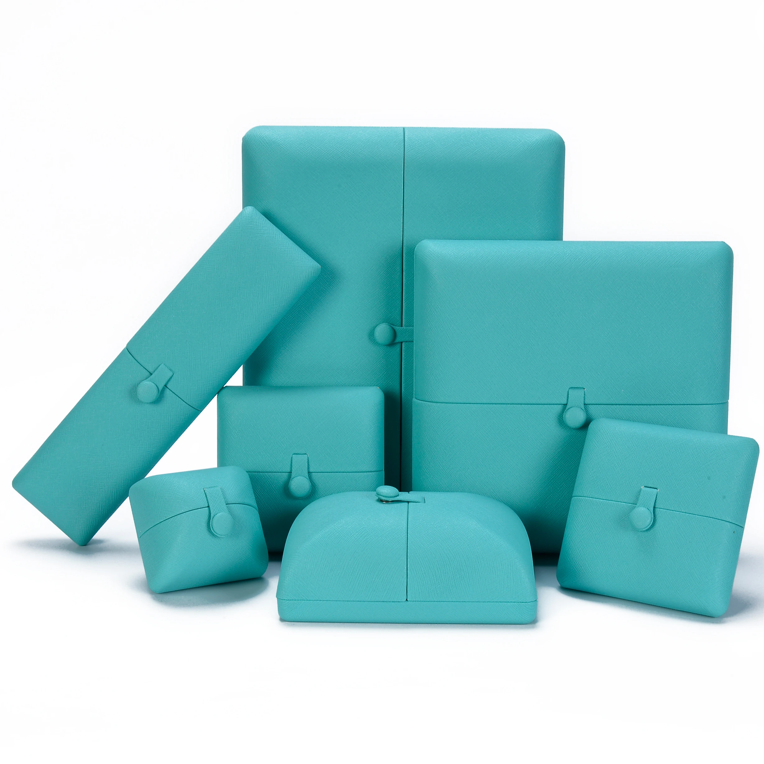 ZEBO custom pu  jewelry box luxury gift necklace earring ring  shell box leather  jewelry box packaging  wth logo