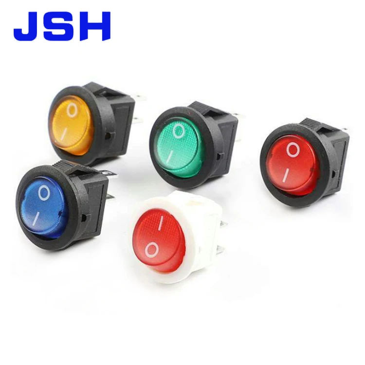 6 pin dpdt rocker switch 10(3)a 250vac t105 rocker switch cb enec17 red panel mount kcd3 boat rocker switch