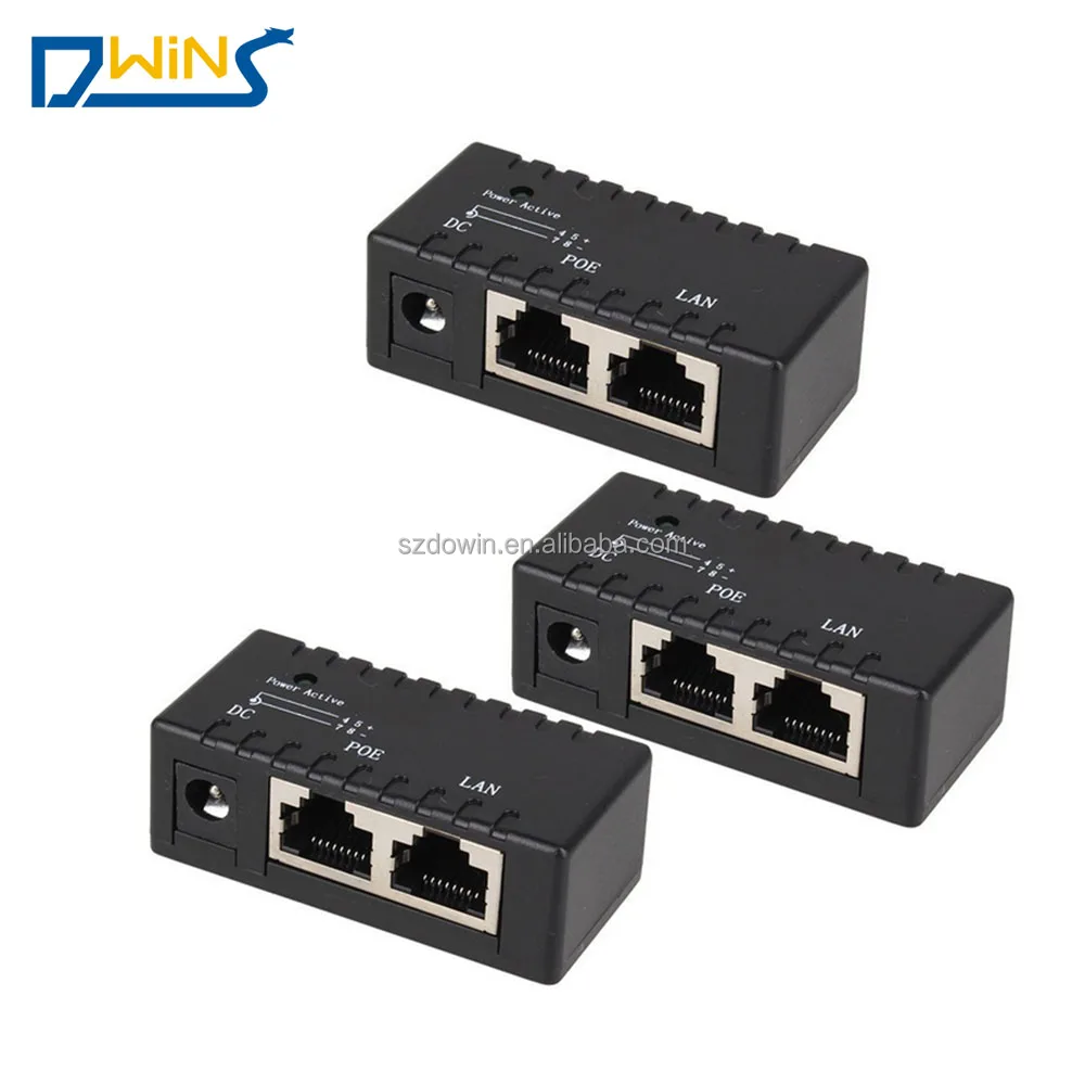 Сетевая коммутационная панель PoE RJ45 для камеры видеонаблюдения, 1 порт