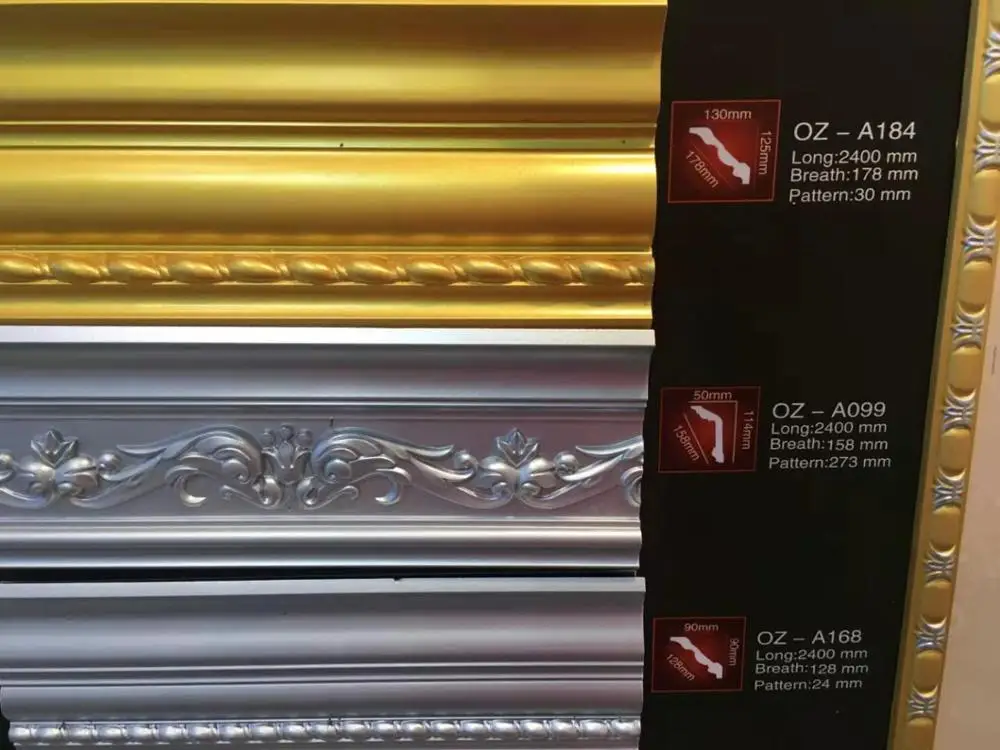 Polyurethane High Density Interior Wall Panel Decoration Pu Plain Corner Moulding