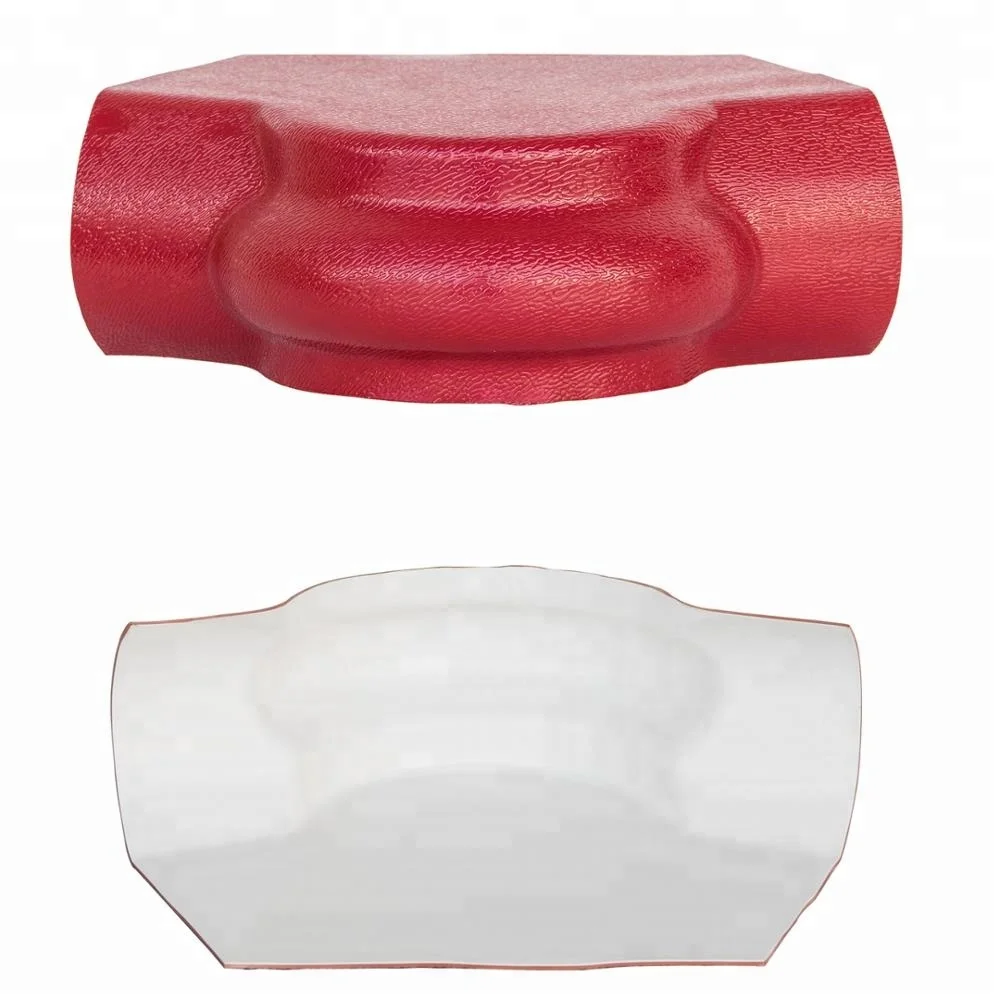 plastic water proofing roofing materials pvc roof accessories top ridge tiles for wholesale