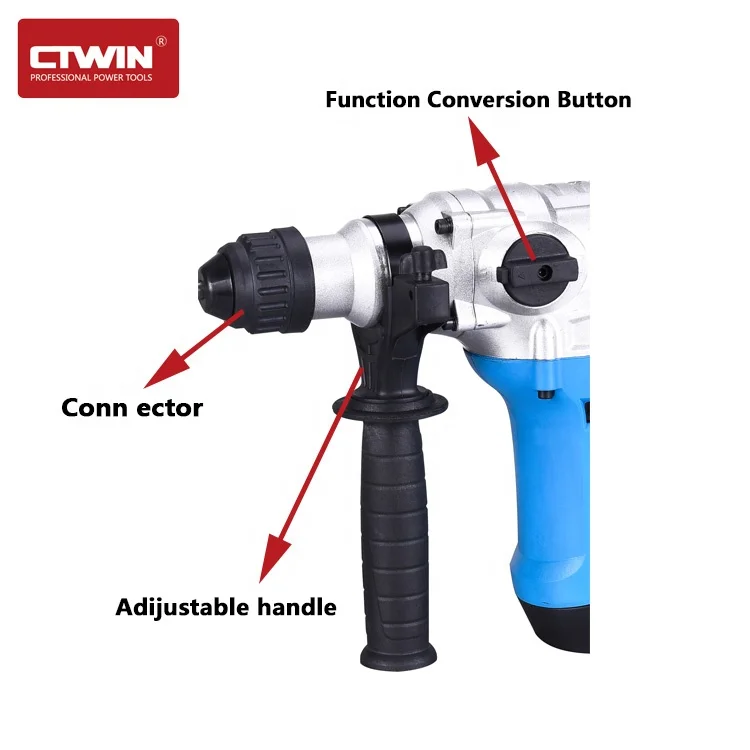 CTWIN High quality SDS PLUS/ SDS MAX  1500W  rotary hammer drill