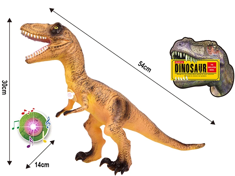Dinosaur Pink Toy For Kids Rubber Moving Dinosaur Toy With ASTM