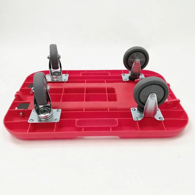 4-wheel Folding Luggage Cart Portable Shopping Trolley Folding Hand Truck Bearing 300 Kg/662 lbs Capacity