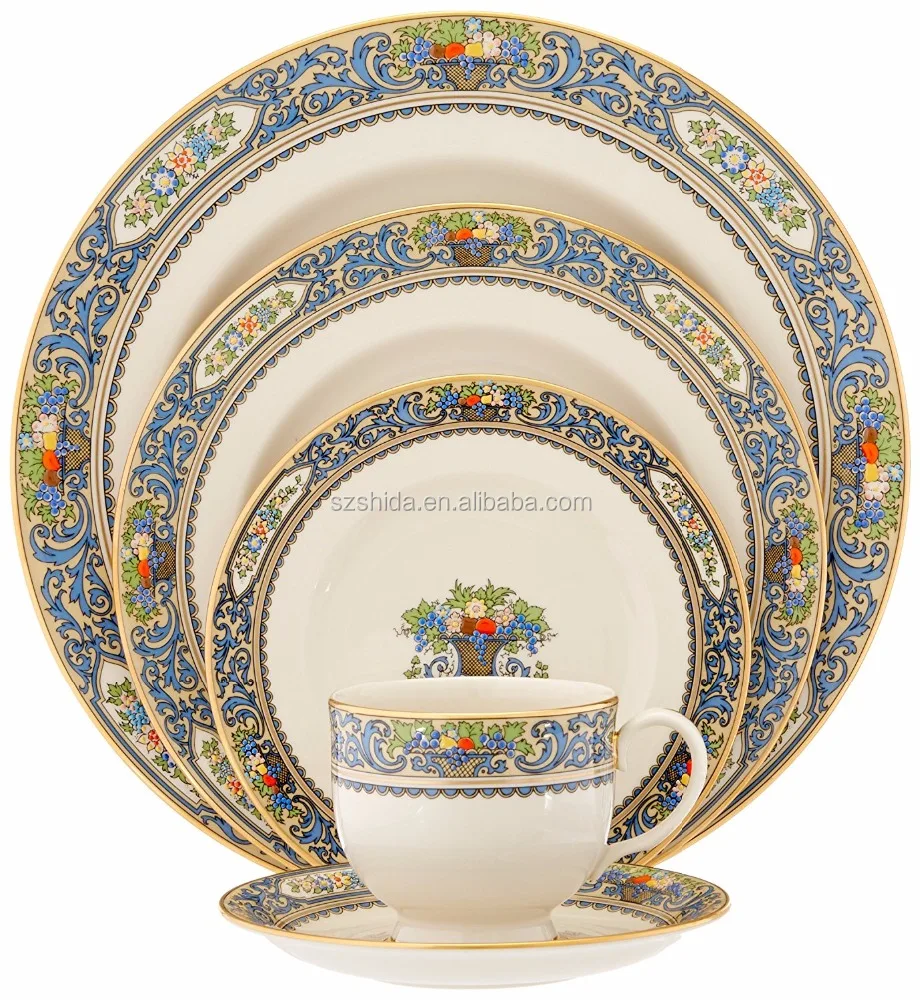 Набор фарфоровых столовых приборов в европейском стиле, 30 шт., обеденный набор с золотым покрытием