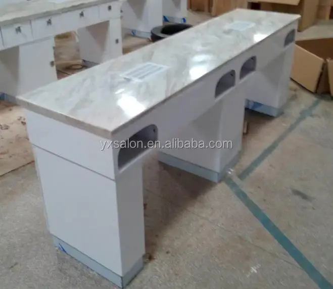 2017 новейший глянцевый роскошный мраморный стол для маникюра во французском стиле